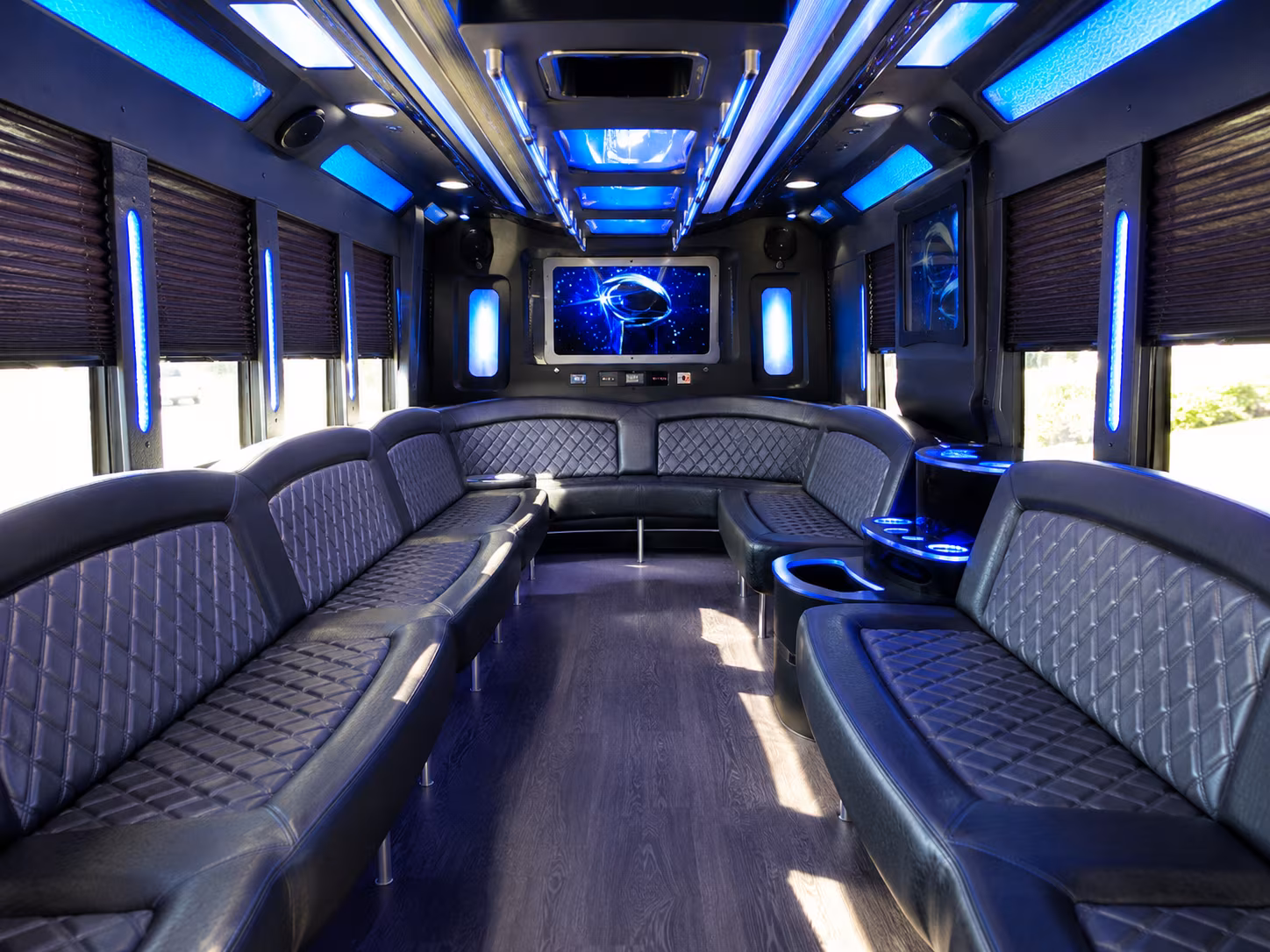 Norman Birthday, Sweet 16, & Quinceañera Transportation party bus exterior