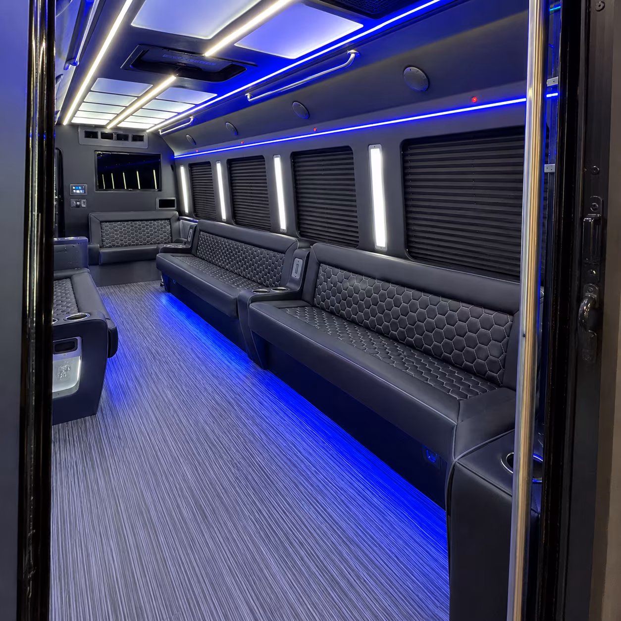 Norman Private Event Transportation party bus interior