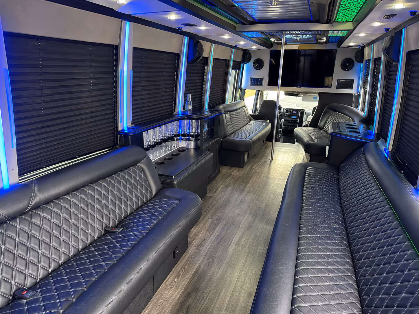 Norman Prom & Homecoming Transportation party bus exterior