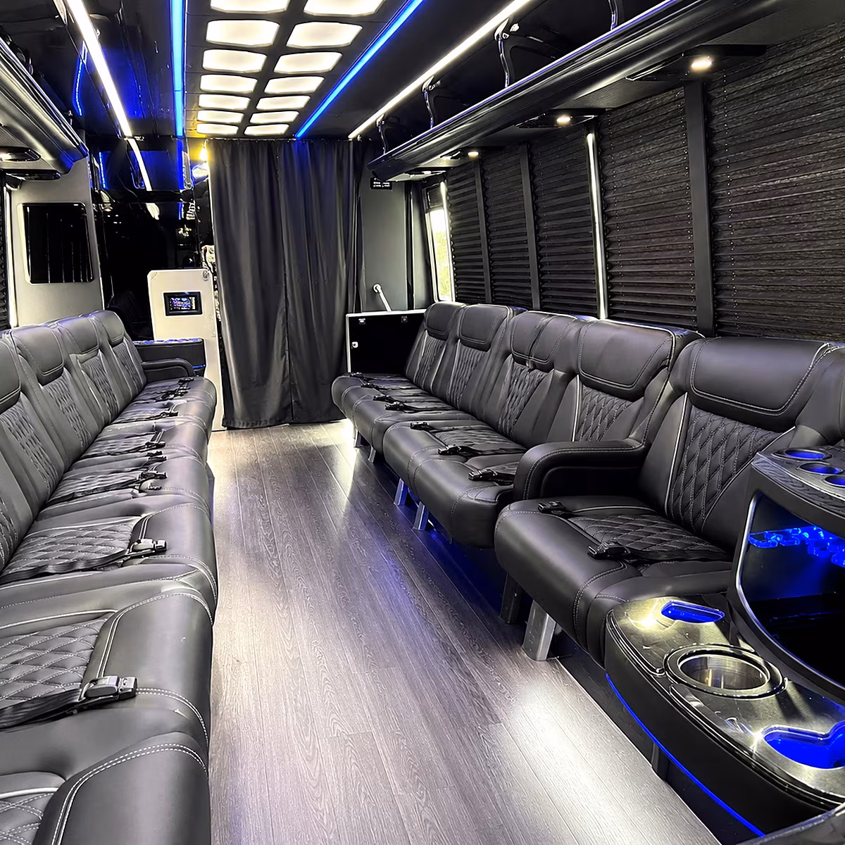 Norman Prom & Homecoming Transportation party bus interior