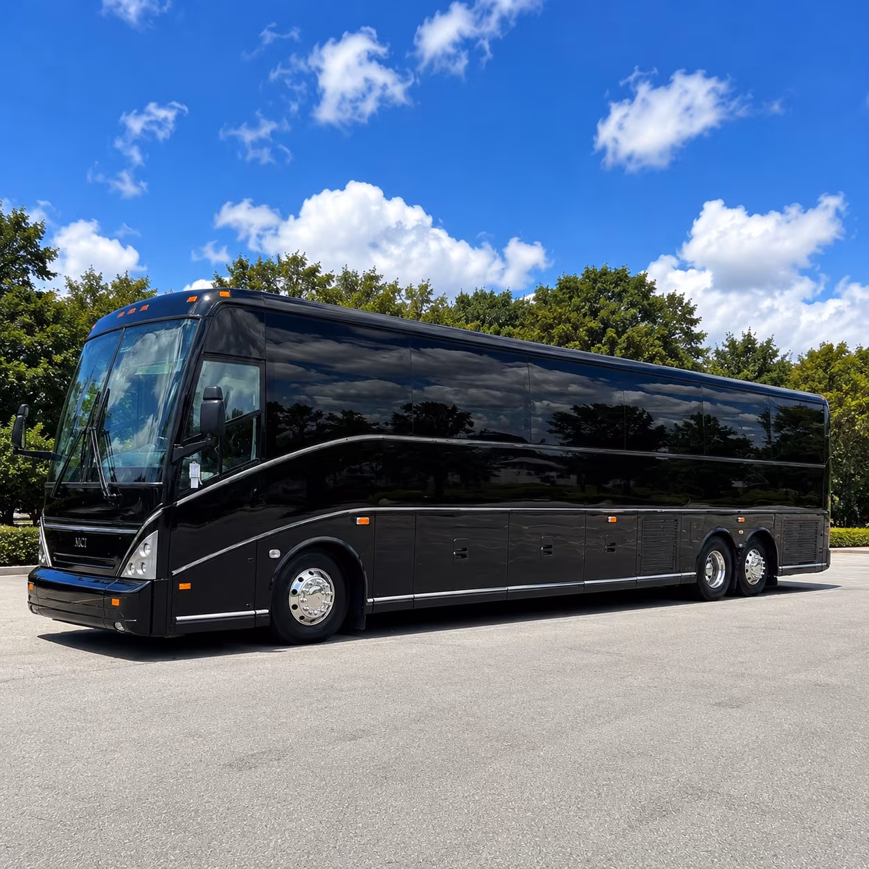 Norman School Event Transportation party bus exterior