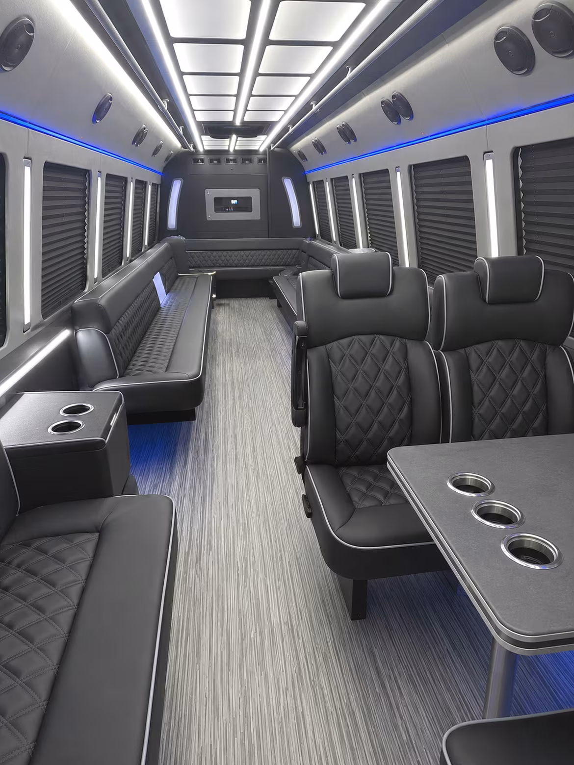 Norman Sporting Event Transportation party bus interior