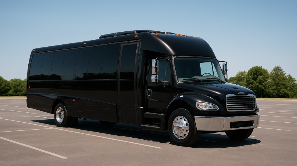 Exterior of Charter Bus Company Wichita Falls's 28 Passenger Party Bus in Wichita Falls
