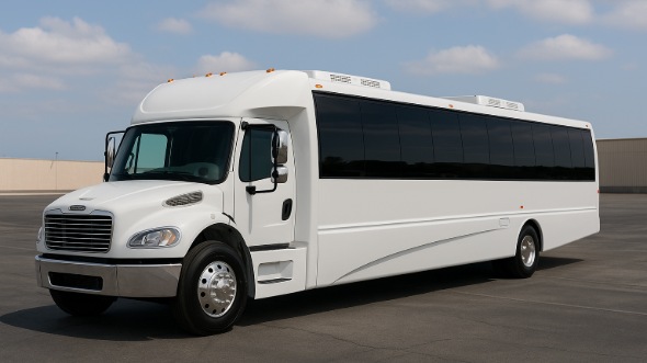 Exterior of Charter Bus Company Broken Arrow's 30 Passenger Party Bus in Broken Arrow