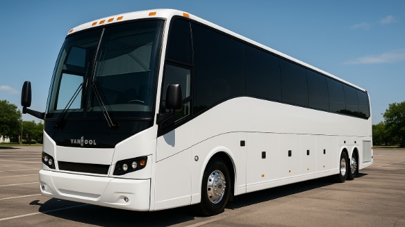 Exterior of Charter Bus Company Lawton's 40 Passenger Party Bus in Lawton