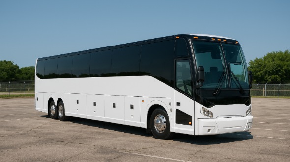 Exterior of Charter Bus Company Norman's 46 Passenger Charter Bus in Norman
