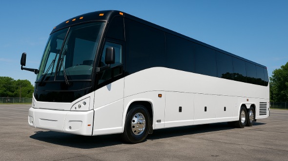 Exterior of Charter Bus Company Norman's 47 Passenger Charter Bus in Norman